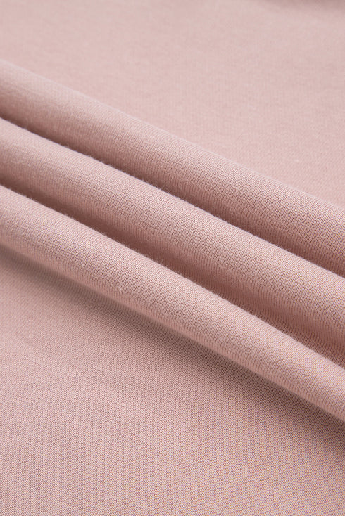 Varsity Stripe Contrast Collar Drop Shoulder Pullover And Drawstring Wide Leg Pant Set